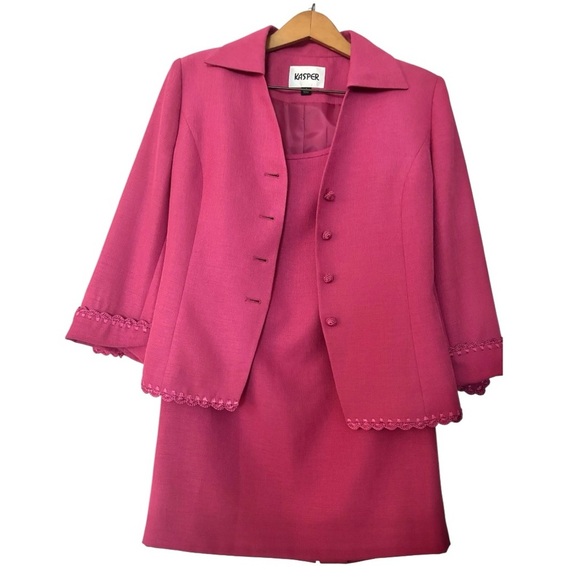 Vintage Kasper Skirt Suit Ensemble - Picture 1 of 17